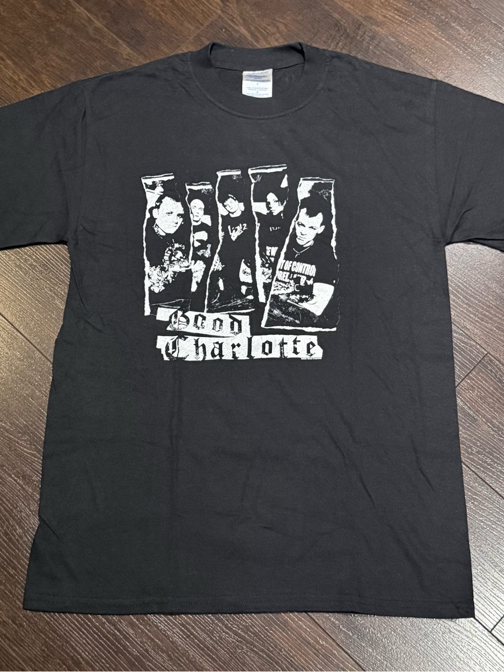 Vintage 2004 Good Charlotte Band T-Shirt Adult Size Medium Black Short Sleeve